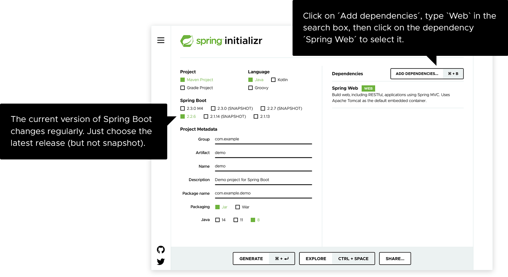 Spring boot flow hot sale in java